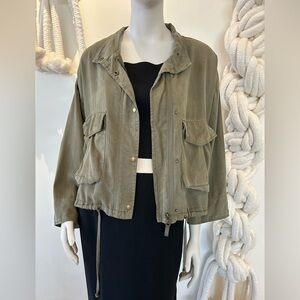 Splendid Women's Wilder Cropped Military Jacket